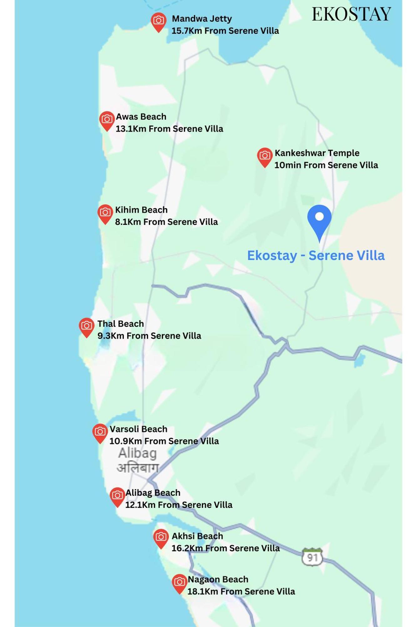 Ekostay - Serene Villa Alibag Luaran gambar